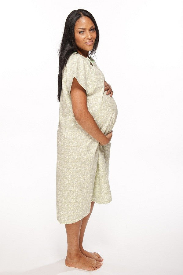 Floral Maternity Delivery Hospital Nursing Robe & Labor Delivery Gown –  Baby Be Mine