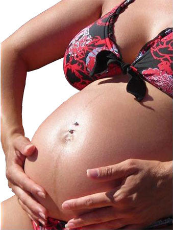 Pregnancy Piercings Bellybutton / Navel Ring - Mom 4 Life